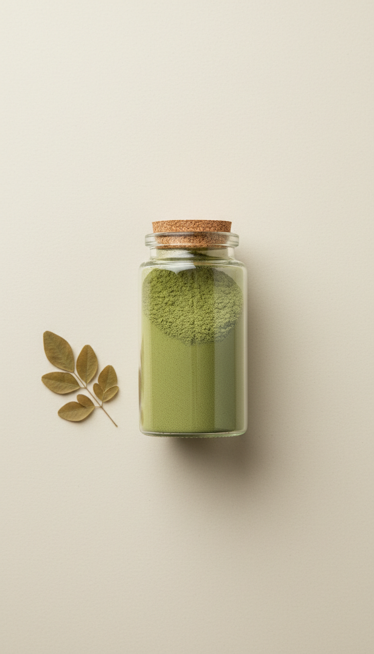 Moringa powder glass jar-6 oz