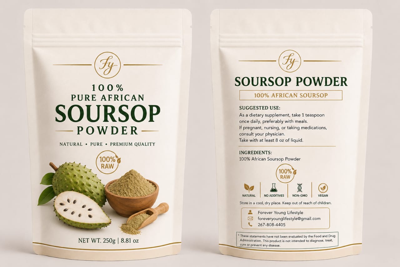 100% Pure Soursop Powder - 8 oz